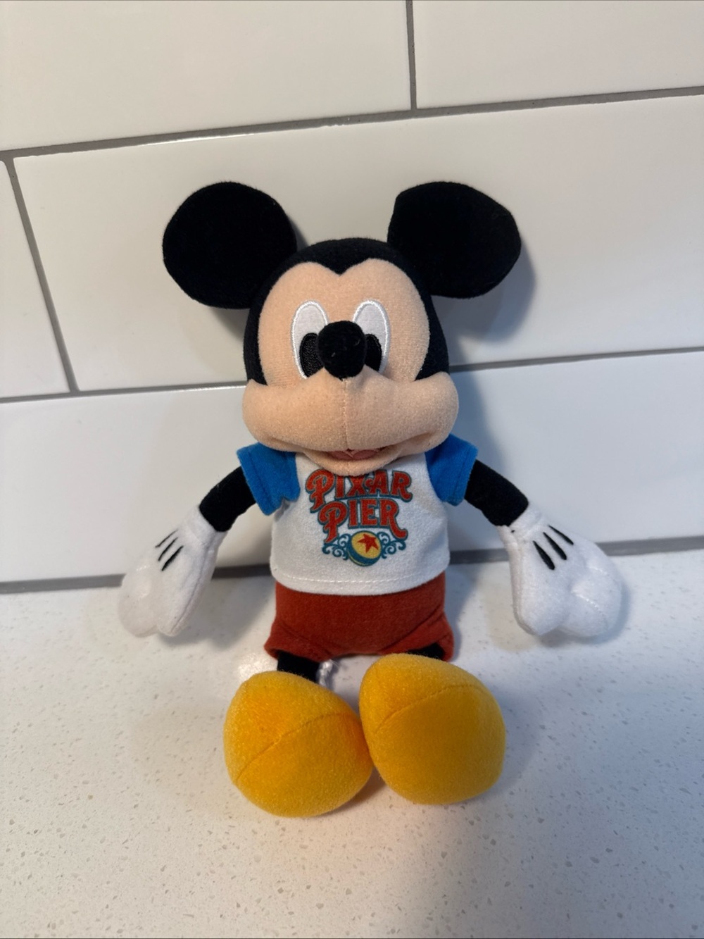 Disney Mickey Mouse Plush - Black/Peach/Blue/White/Yellow/Red